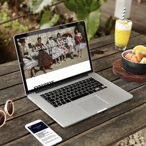 mockup du site Castel vie et joie