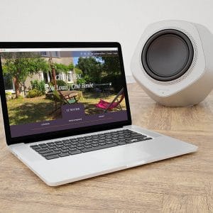 mockup du site du gîte rural Le Sentier
