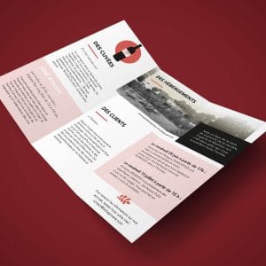 mockup de la brochure pour le domaine de la chapinière